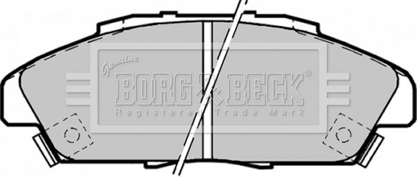 BORG & BECK Комплект тормозных колодок, дисковый тормоз BBP1170